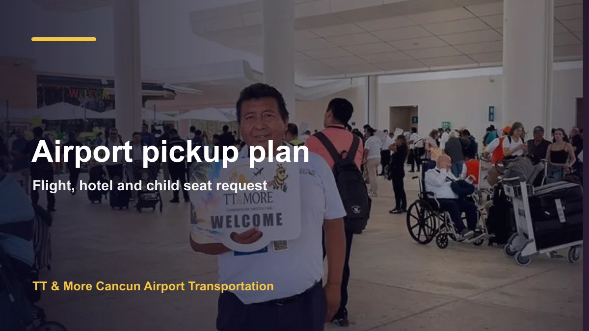 TT & More airport pickup coordination for a family car seat request