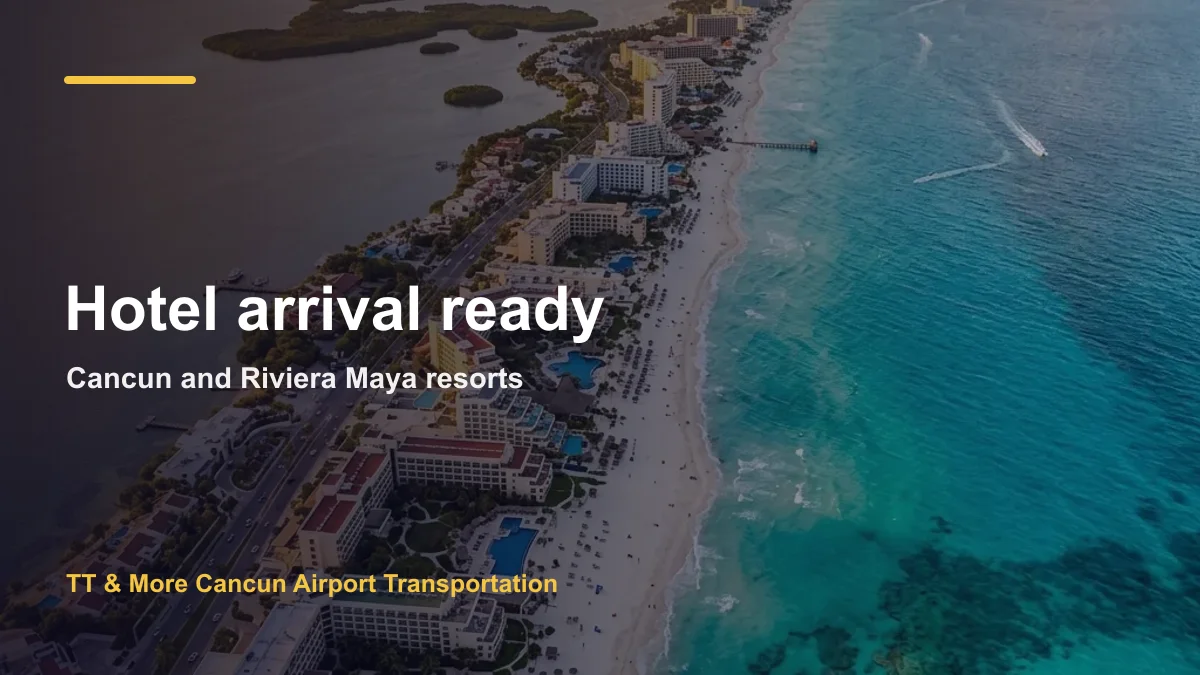 Cancun Hotel Zone family transfer after airport pickup