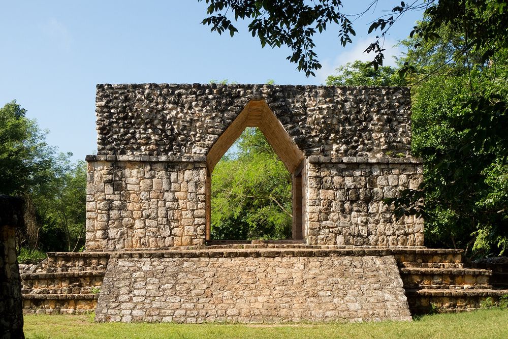 The Maya entrance arch at Ek Balam